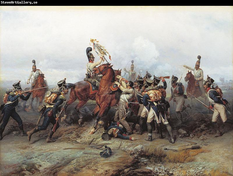 Bogdan Villevalde Feat of Cavalry Regiment at the battle of Austerlitz in 1805.